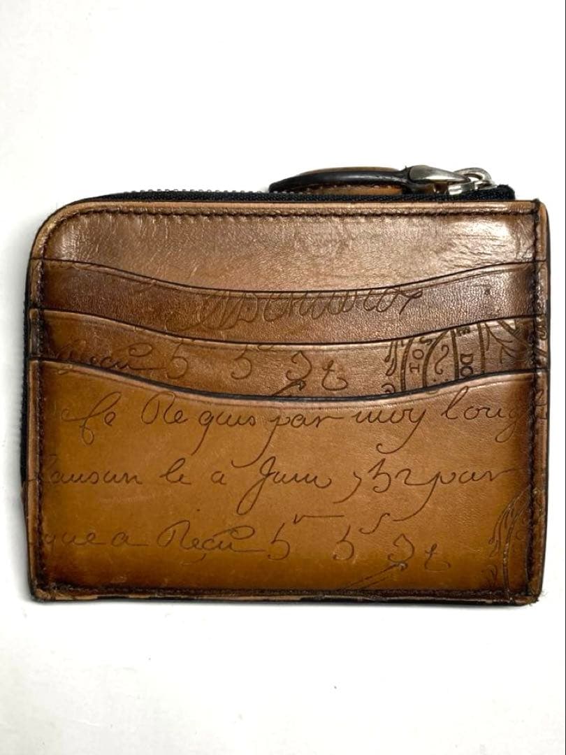 美品　ベルルッティ　スクリット　カリグラフィ　レザー　ケース　カードケース