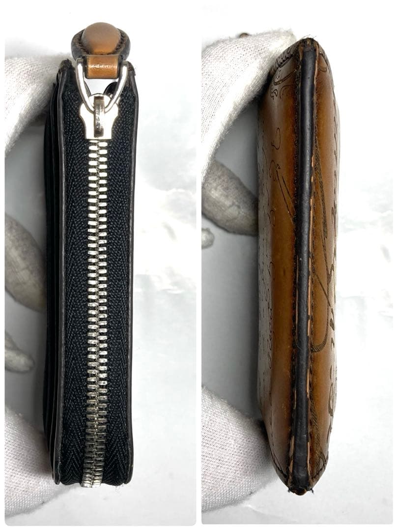 美品　ベルルッティ　スクリット　カリグラフィ　レザー　ケース　カードケース