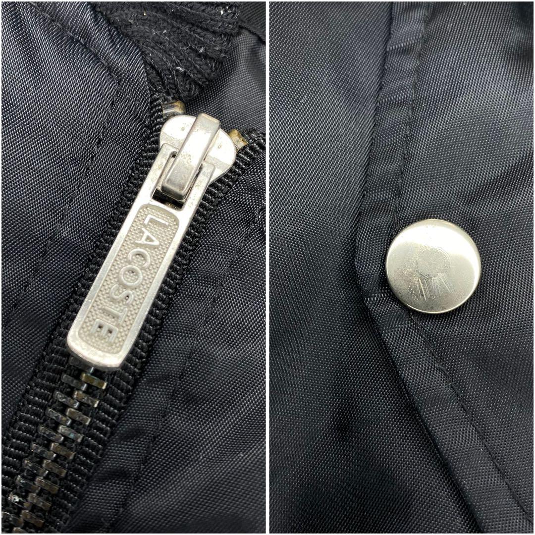 ラコステ MA-1 ジップアップ ブルゾン ブラックsize100 XL