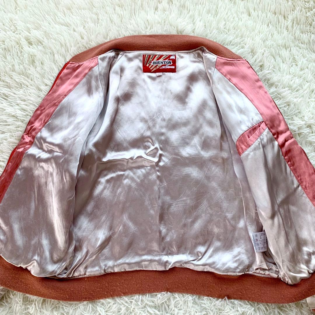 HOUSTON JAPAN ヒューストン スカジャン 刺繍 虎 鷹 龍 M