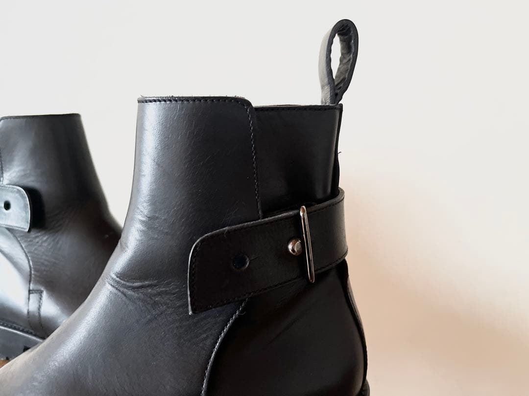 極美品 定価18万 2023新作 マーガレットハウエル レザーストラップブーツ