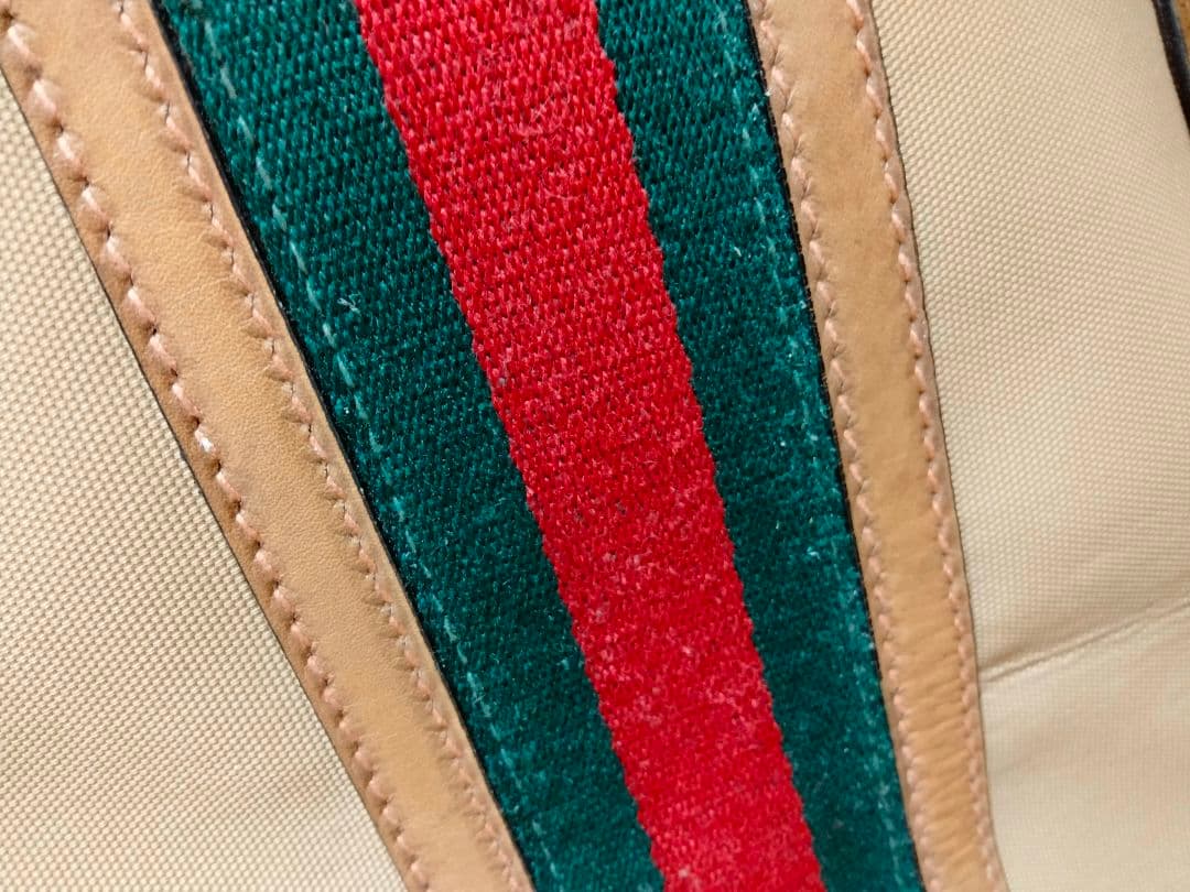 オールド　GUCCI　グッチ　ボストン　バッグ　ハンドバッグ　シェリーライン