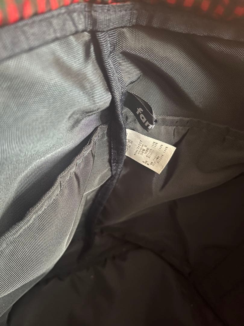 familiar マザーズバッグ 赤系ファミリアチェック