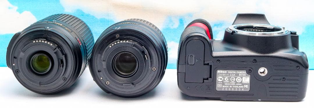 ニコン Nikon D3100⭐️スマホに送れる⭐️ダブルレンズ⭐️安心セット！