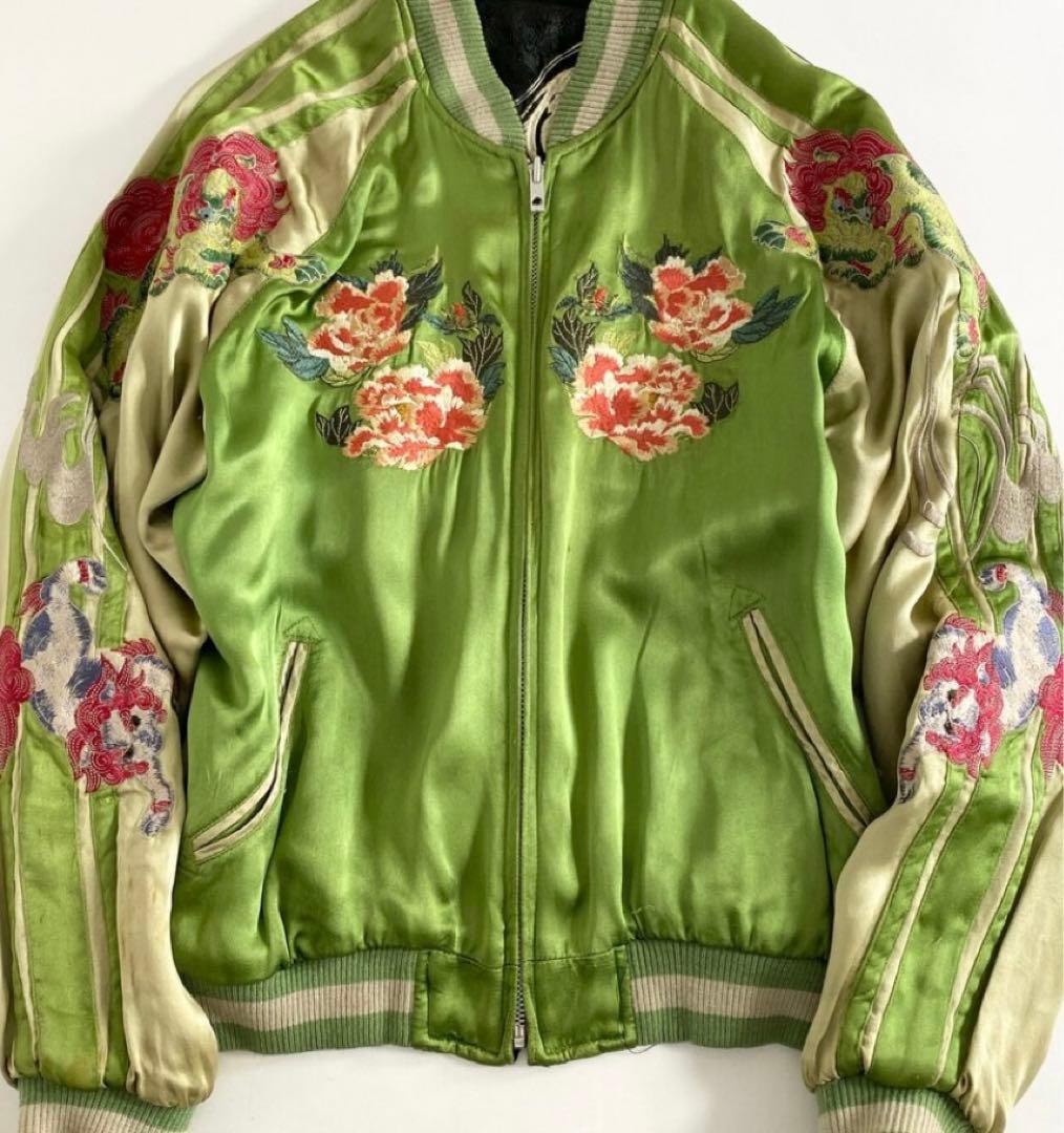 希少　花旅楽団 リバーシブルスカジャン M