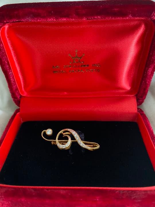 エ*ル様 Aoi Jewellers Inc 葵宝石 ブローチ 18k ダイヤモ