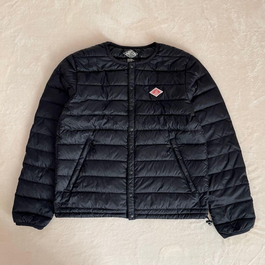 【美品】DANTON ダントン インナーダウン ダウンジャケット ブラック 34