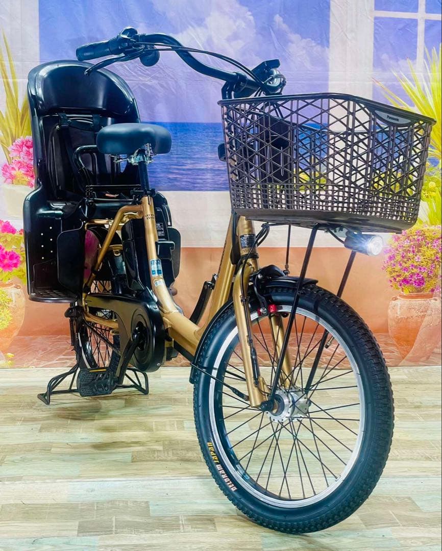 しずかギュットアニーズ⭐️13AH！子供乗せ電動アシスト自転車Y3262