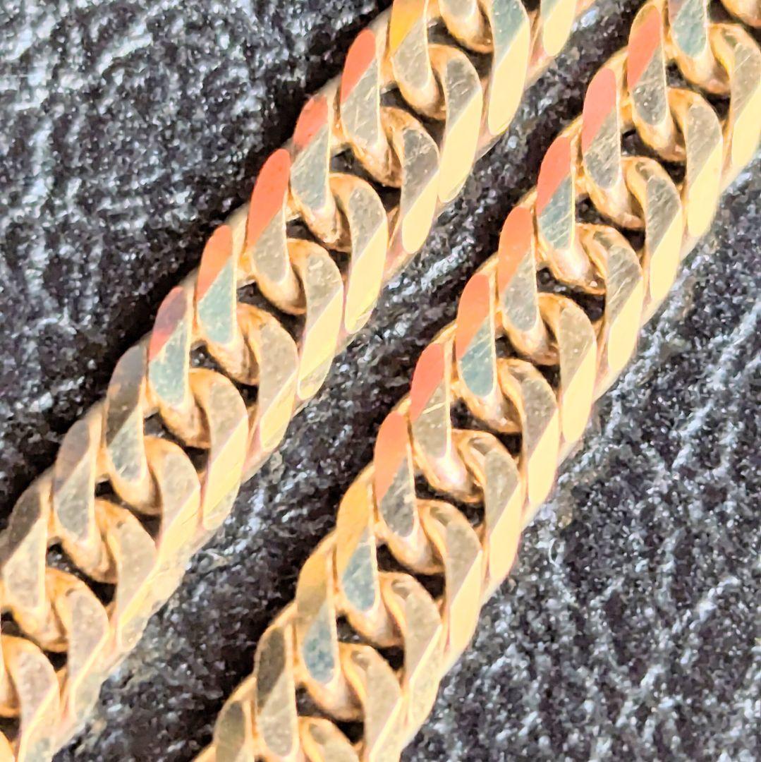 18金 750 キヘイ6面ダブルブレスレット 23cm 10.1g