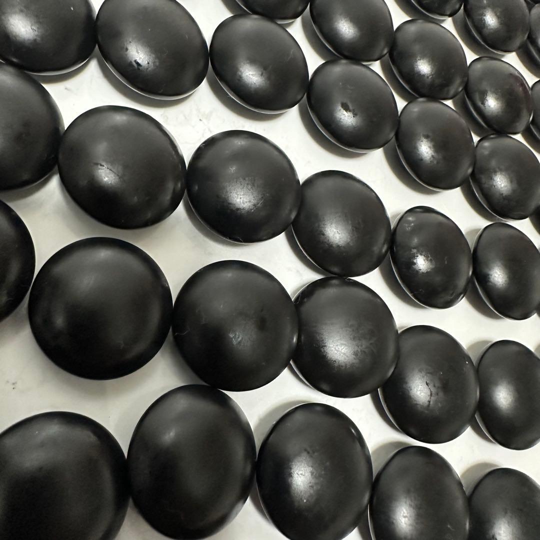 希少品　新品　日向特製蛤碁石 月印　37号 本那智黒 本蛤碁石 宮崎