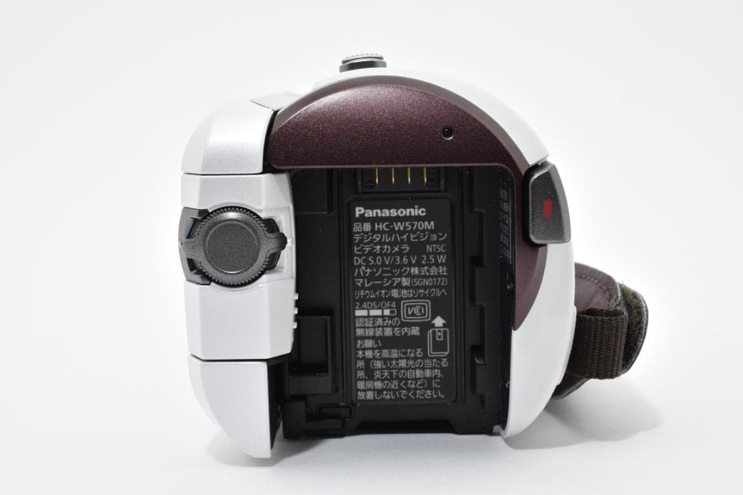 【美品】Panasonic ビデオカメラ HC-W570M　ホワイト　動作確認済