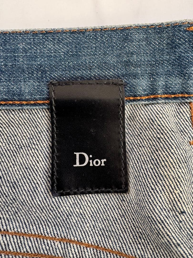 ディオールオム スリム テーパードジーンズ 27 イタリア製 ユーズド加工