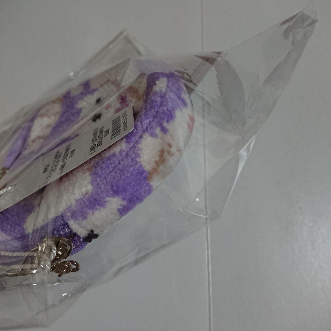 モフモフネコチャン ペールパープル ハート型ポーチ フェイラー WEB限定