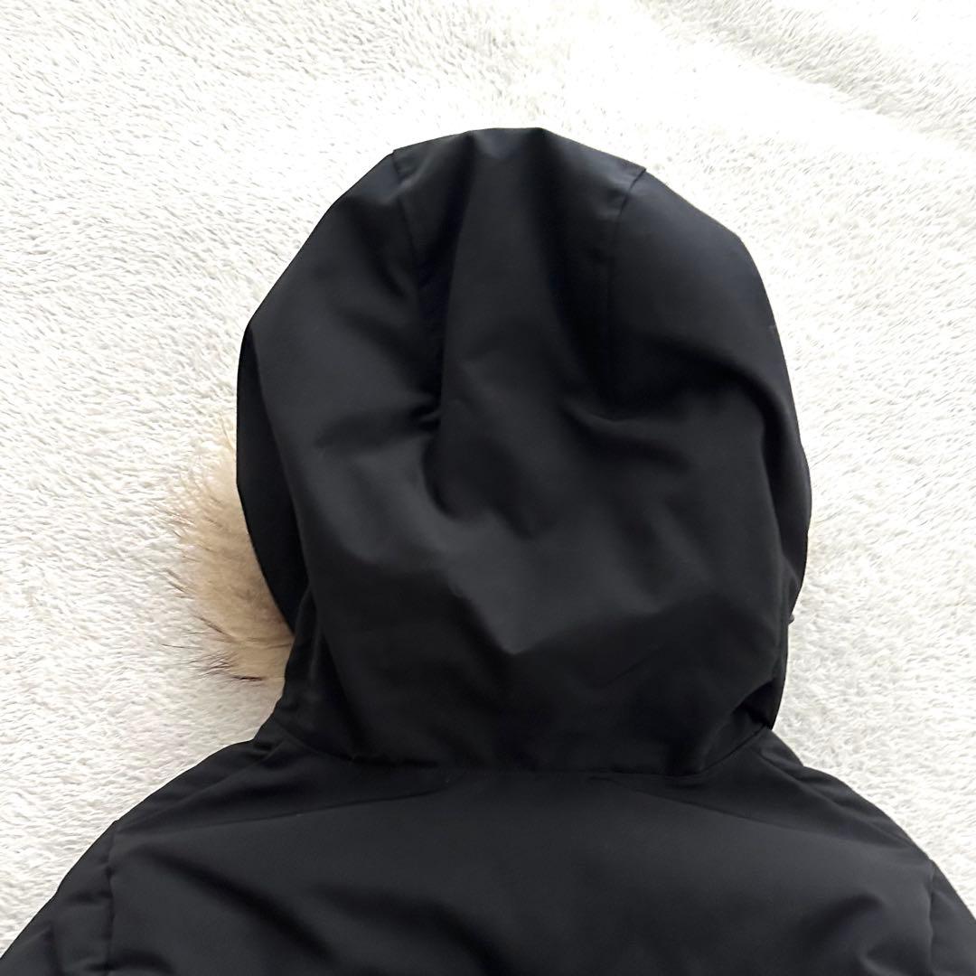 美品 DANTON ダントン ファー付き ダウンコート 36 ブラック