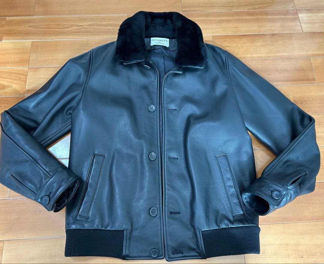 美品　EDITIONS M.R カウレザー　サイズ46 ラムファー