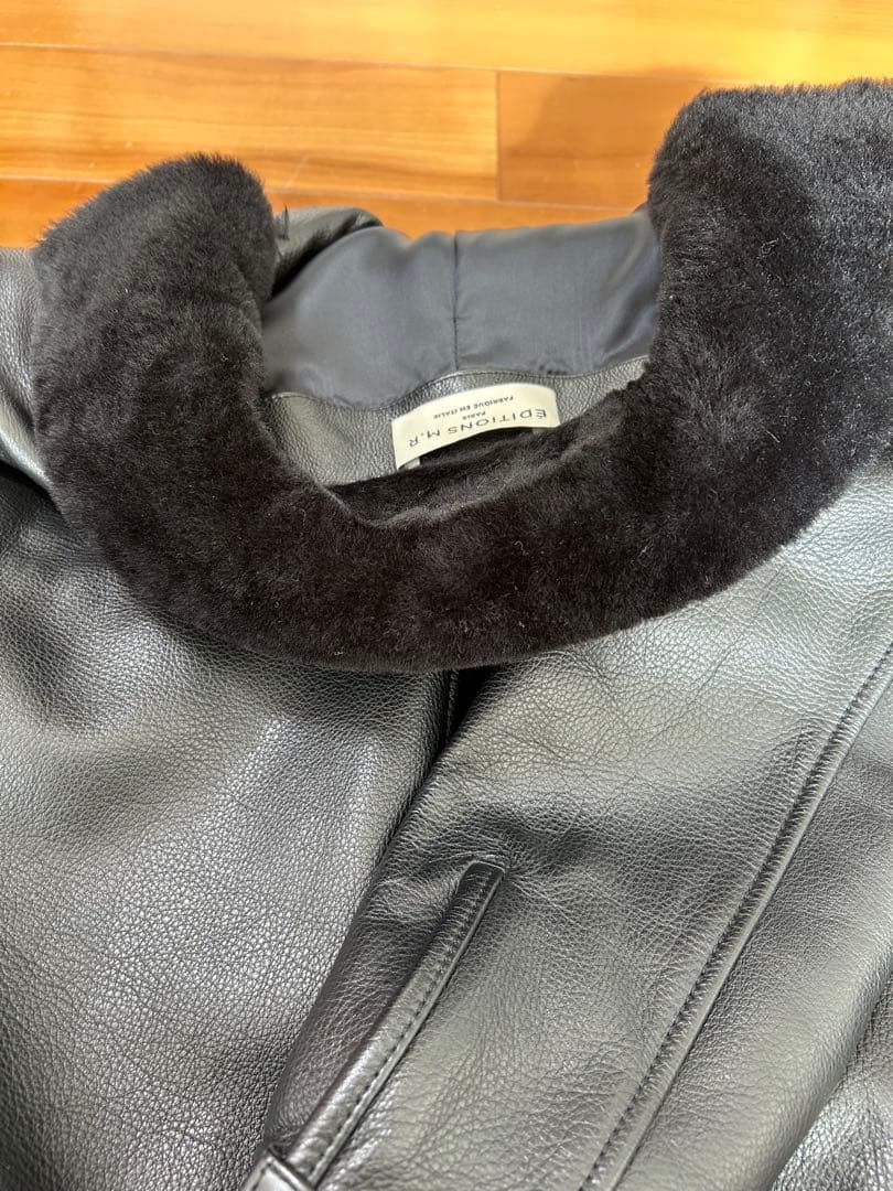 美品　EDITIONS M.R カウレザー　サイズ46 ラムファー