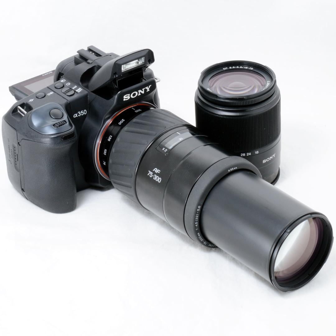 ⭐️良品⭐️SONY ソニー α350 300mmダブルズーム★手振れ補正付き★