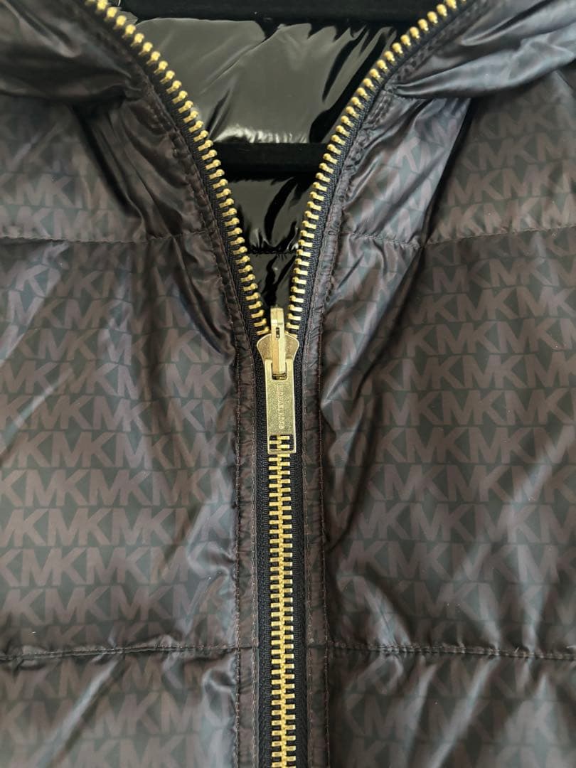 マイケルコース　フード付き黒ダウン　リバーシブル　新品　M