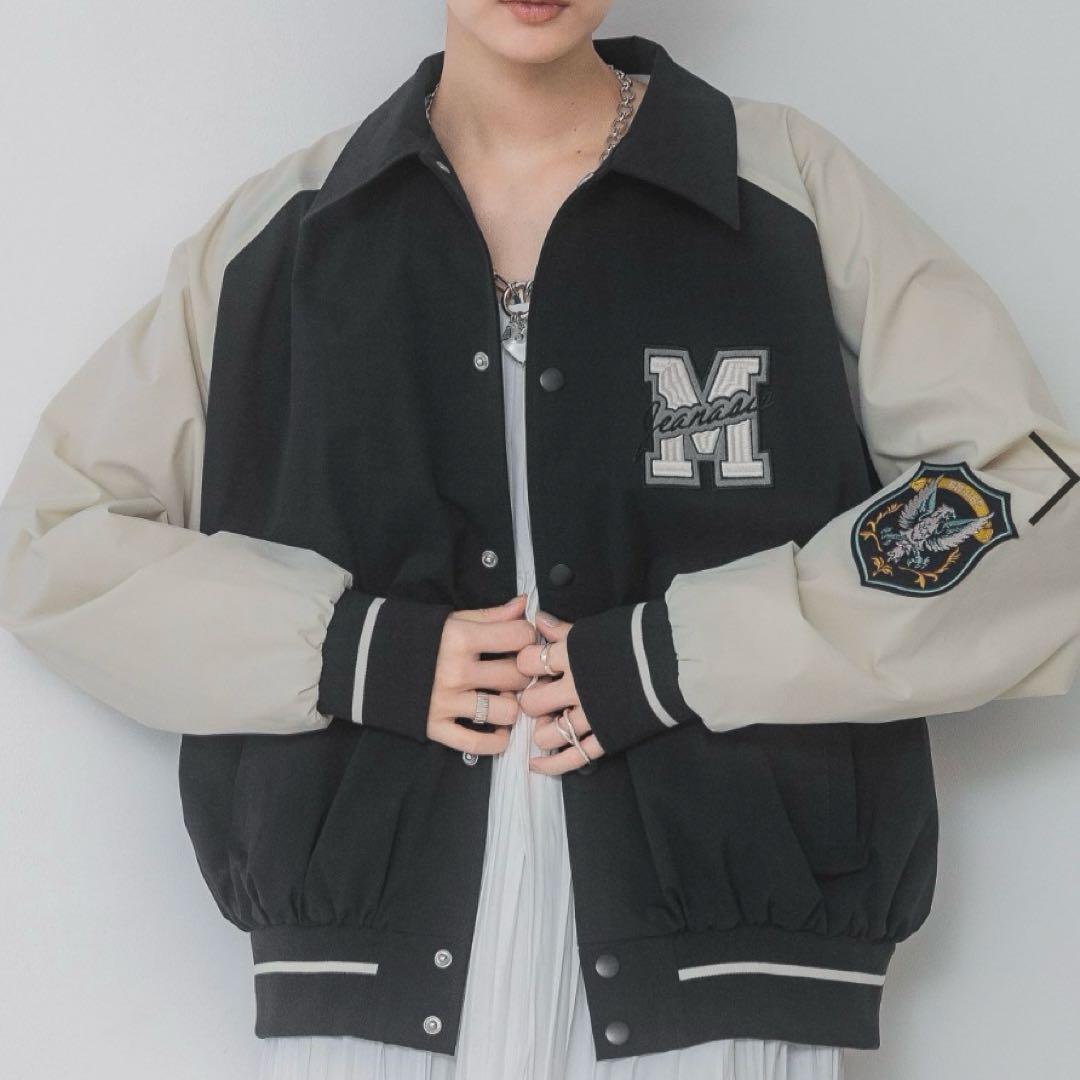 【さき 】JEANASIS ブロックカラースタジャン