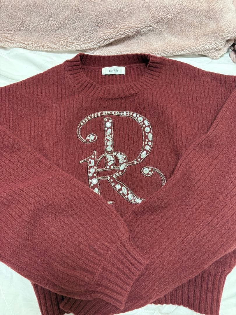 Darich ビジュー装飾 ニットセーター