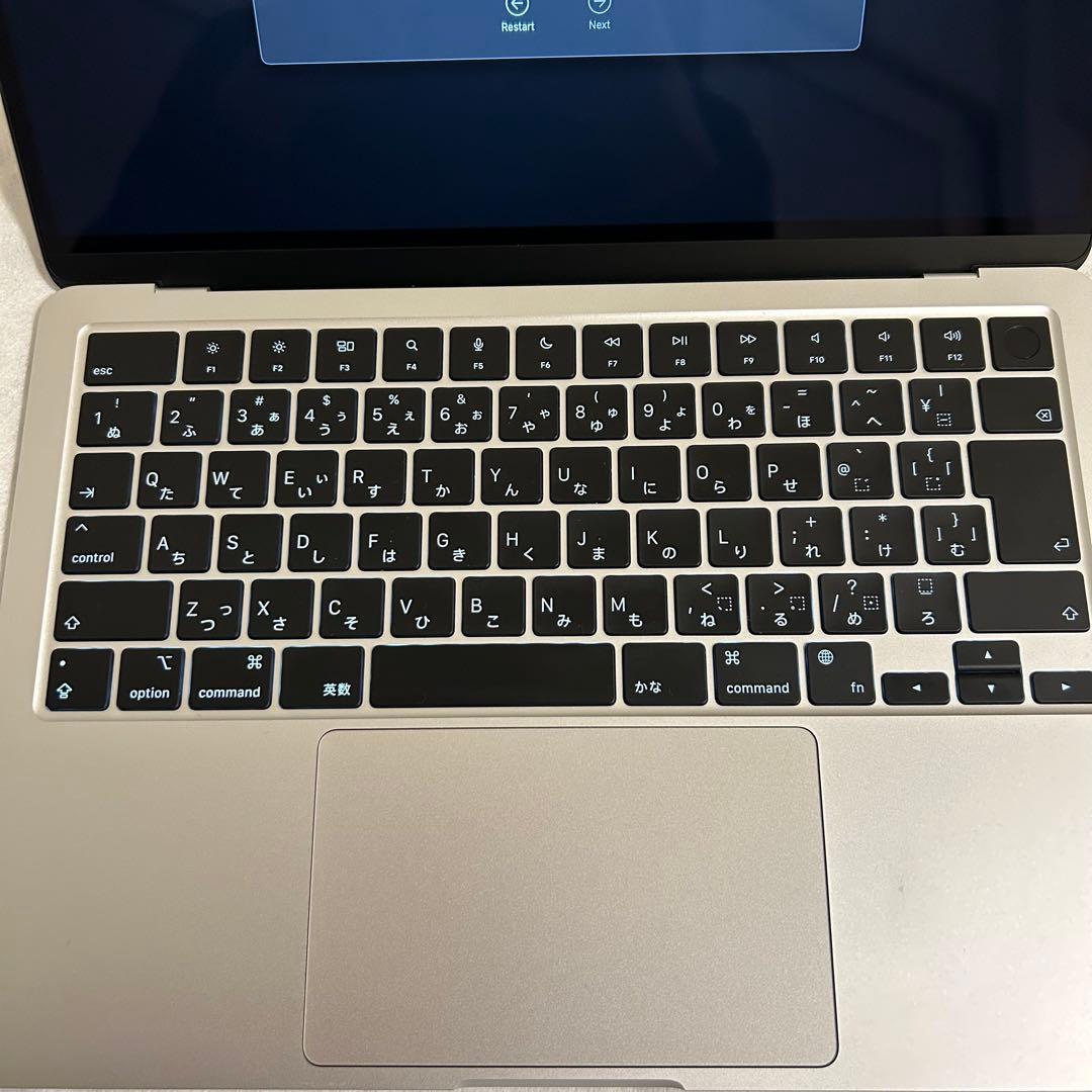 【付属品未使用・箱有】MacBook Air M2モデル 13インチ シルバー