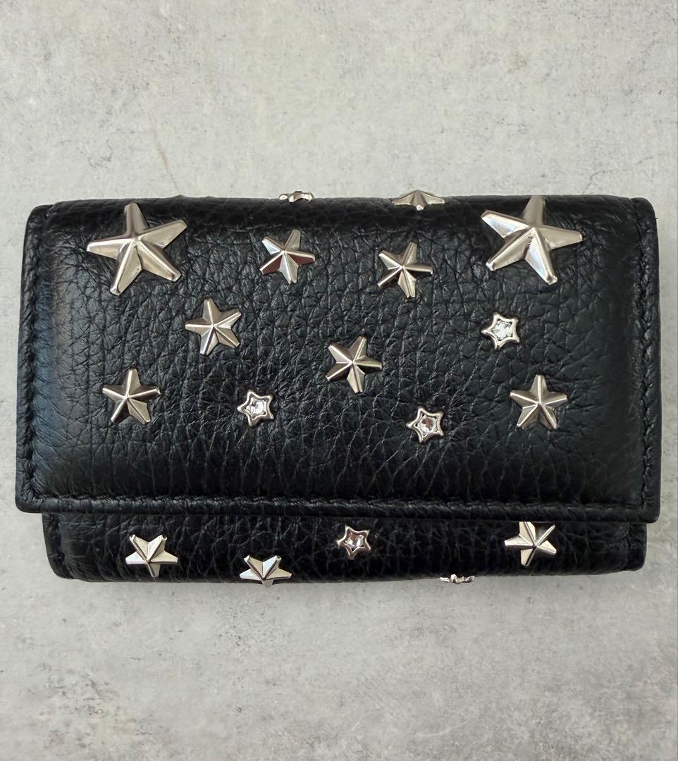 お値下げJIMMY CHOO ジミーチュウ キーケース スタッズ ブラック 美品