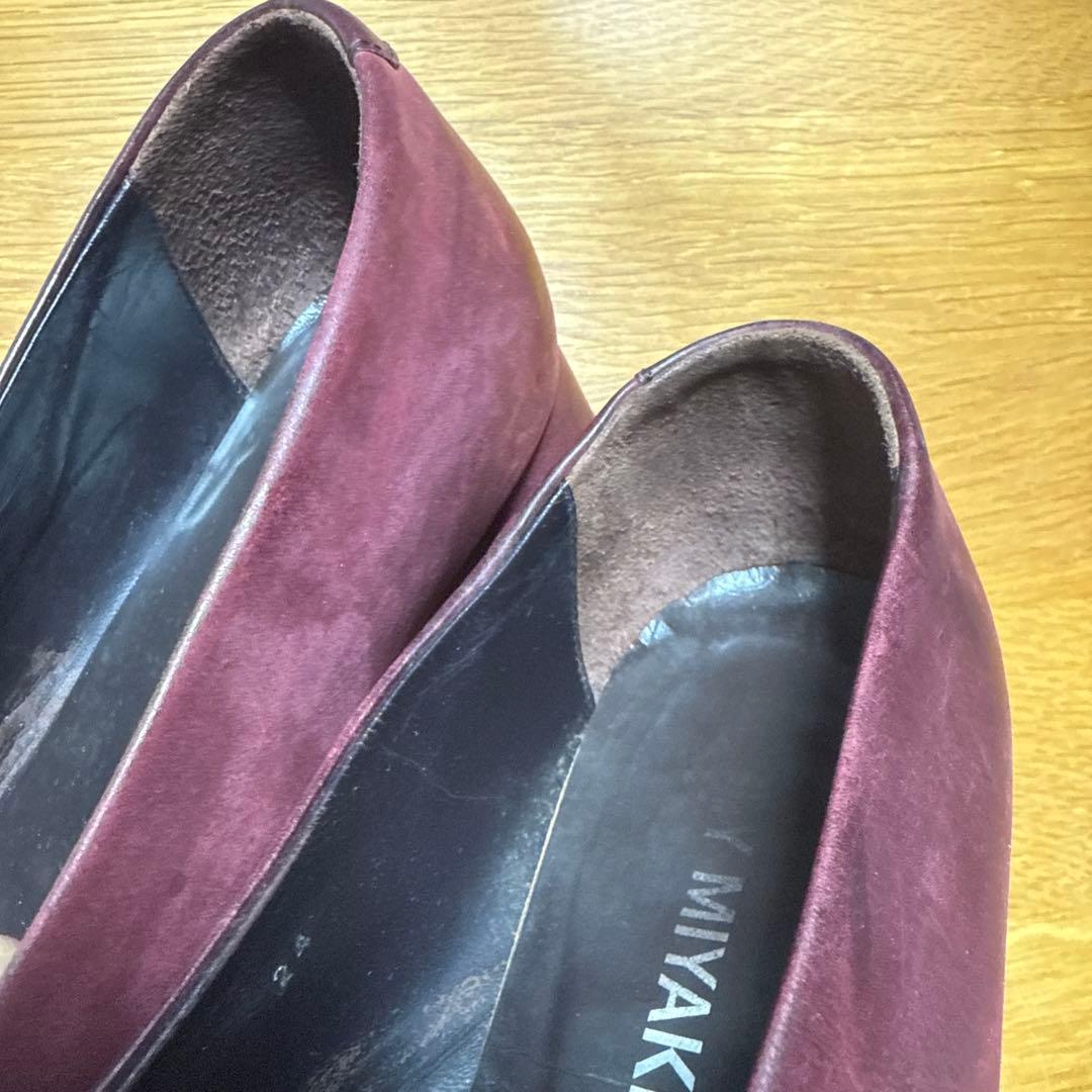 ISSEY MIYAKE　ワインレッド　レザー シューズ