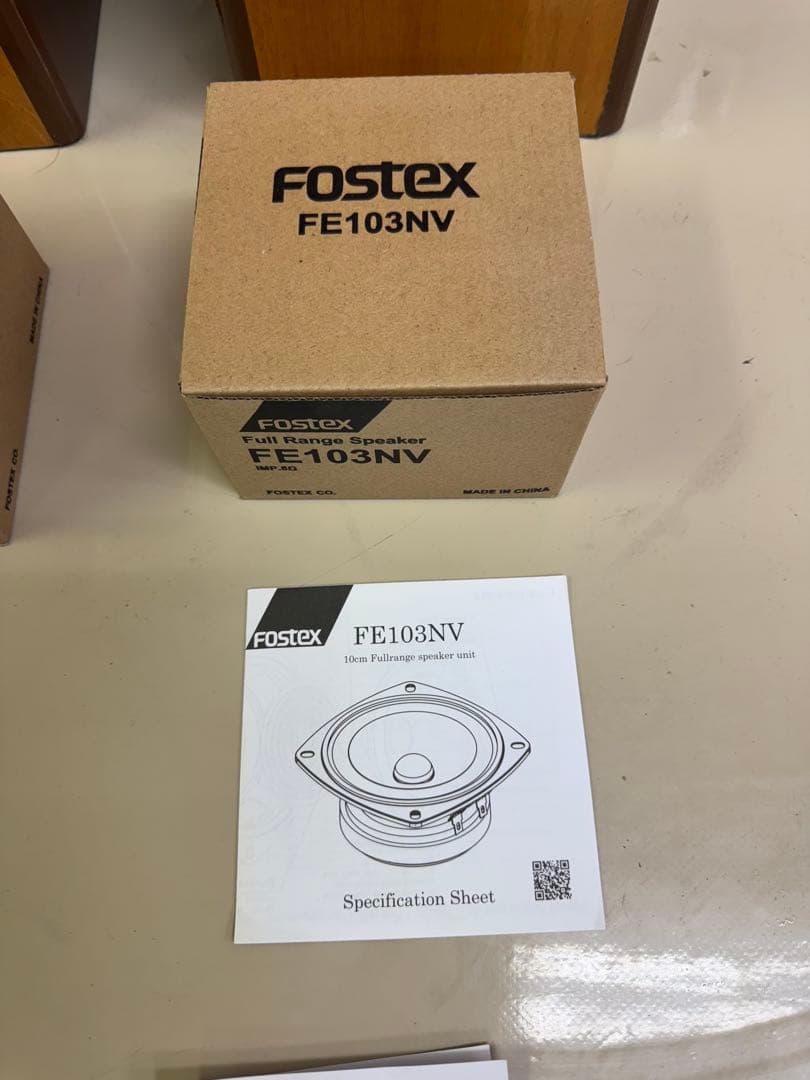 FOSTEX FE103NV2 搭載　自作スピーカー 2本セット