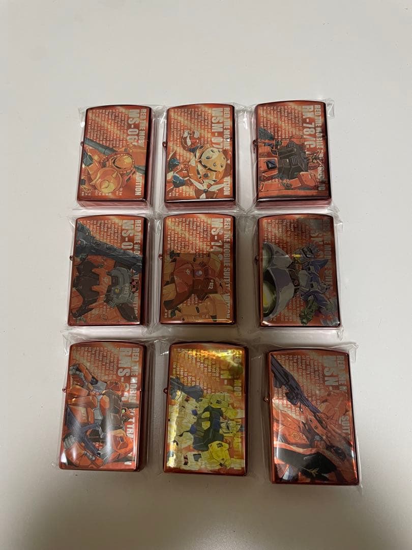 オイルライター　機動戦士ガンダム　9個セット　未使用経年品