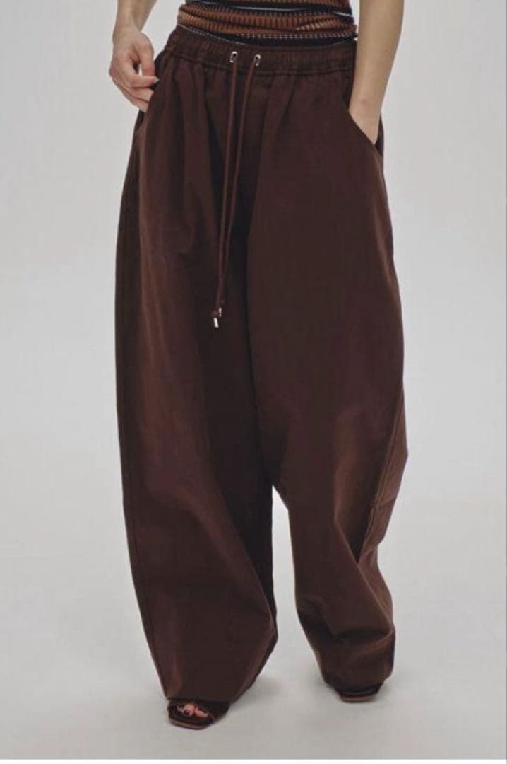 【新品】todayful easy chino pants 36 バーガンディ