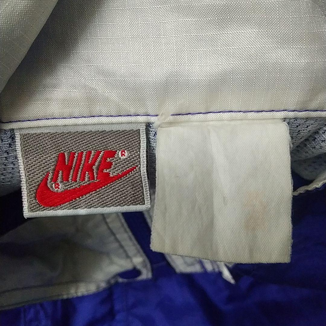 希少☆90s ナイキ 刺繍ロゴ ナイロンジャケット L～XL マルチカラー