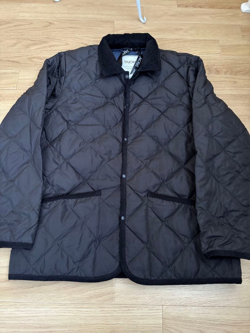 TAION シティ ダウンカーディガン　XL ブラック❣️最終値下げ！