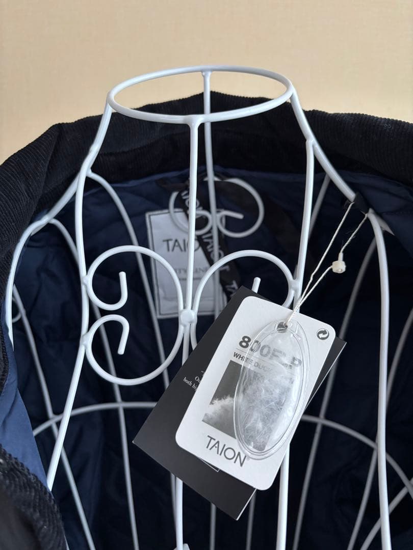 TAION シティ ダウンカーディガン　XL ブラック❣️最終値下げ！