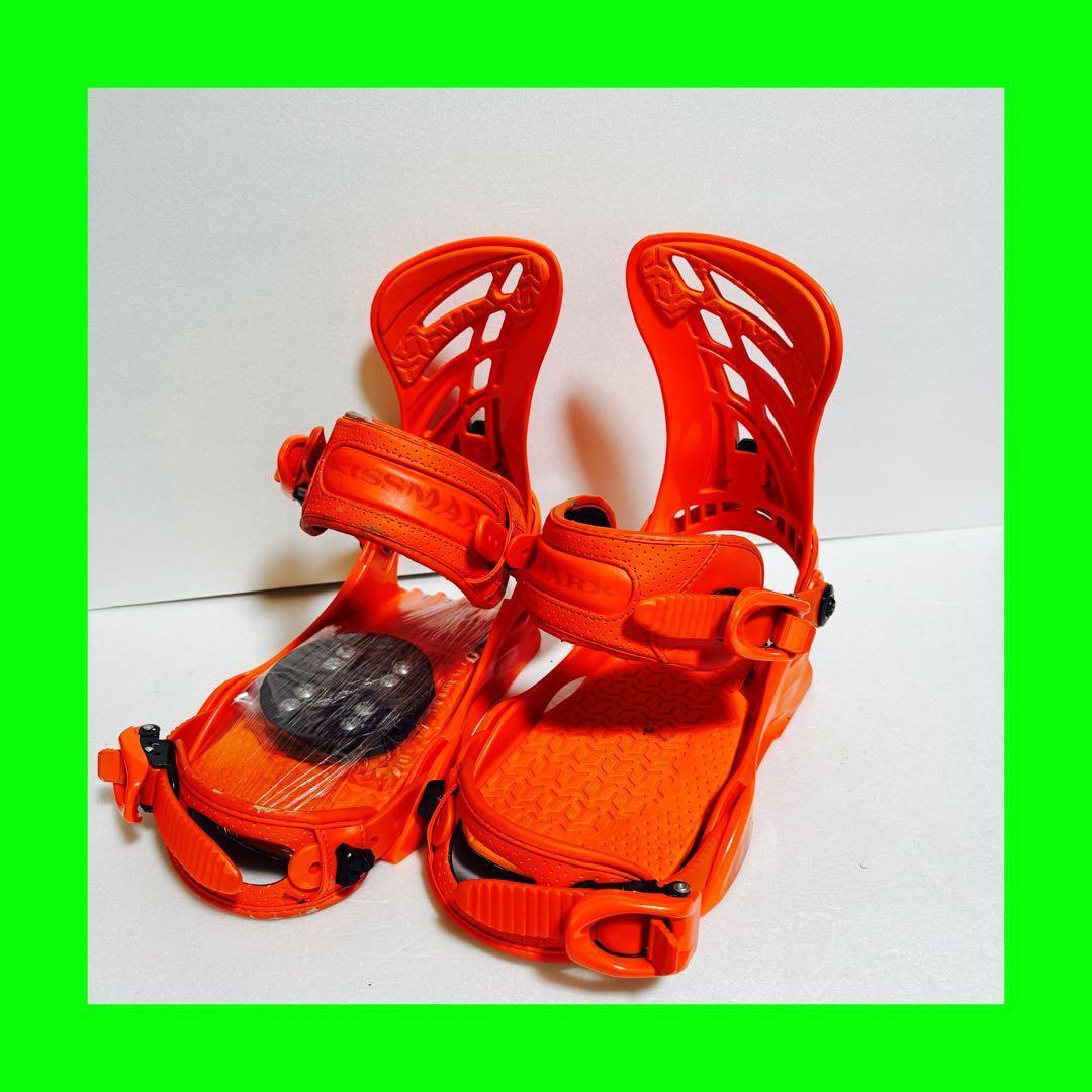 MLサイズ オレンジ スノーボード ビンディング キスマーク