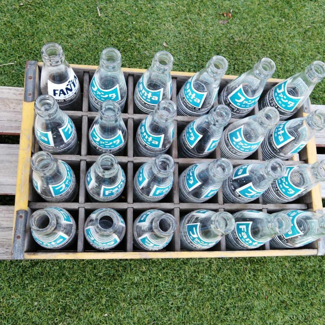 ✦1971年製　ファンタビン✦ビンテージ　コカコーラ　木箱《昭和レトロ感満載≫