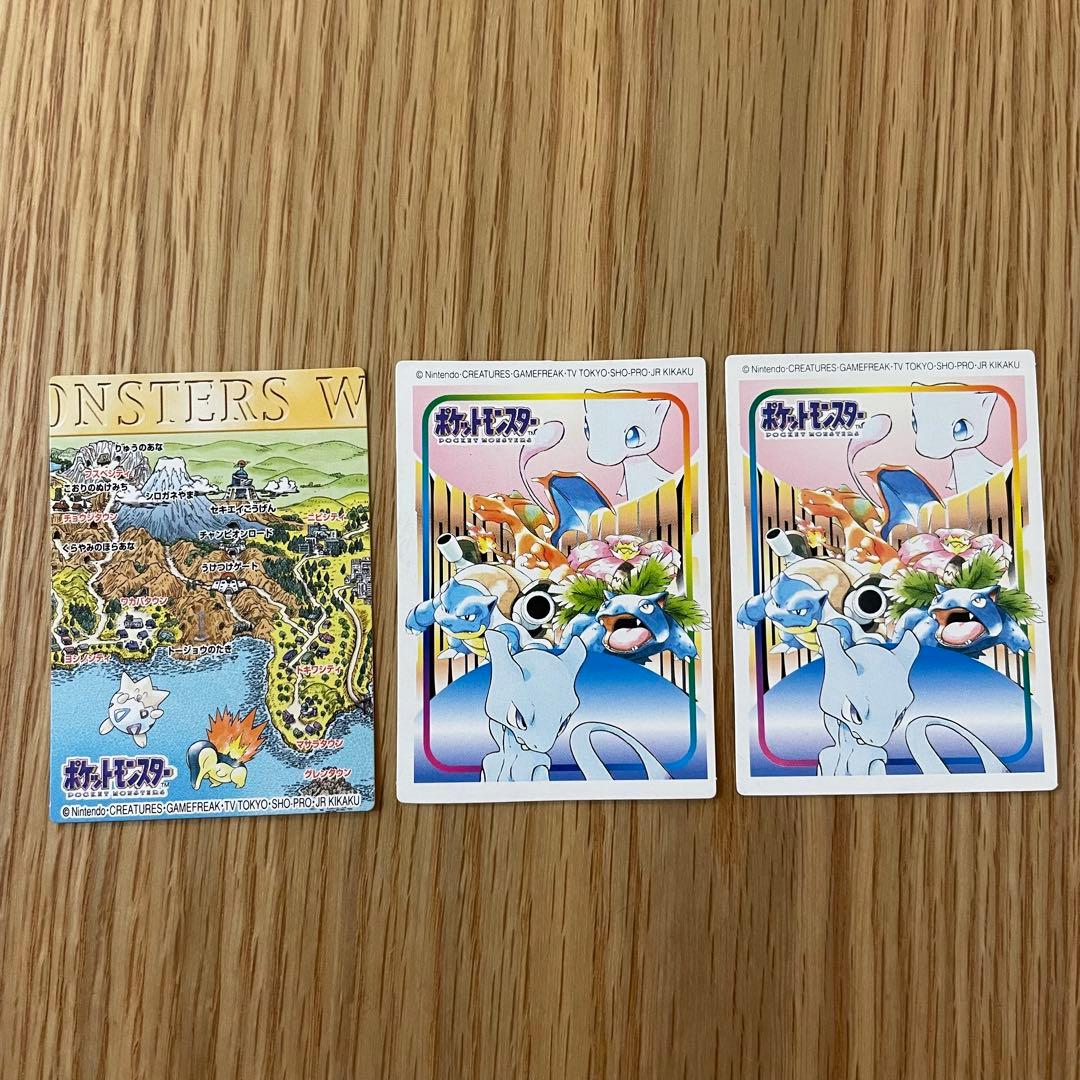 ポケモンキッズカード　　御三家　ミュウ　ミュウツー　地図　2000年
