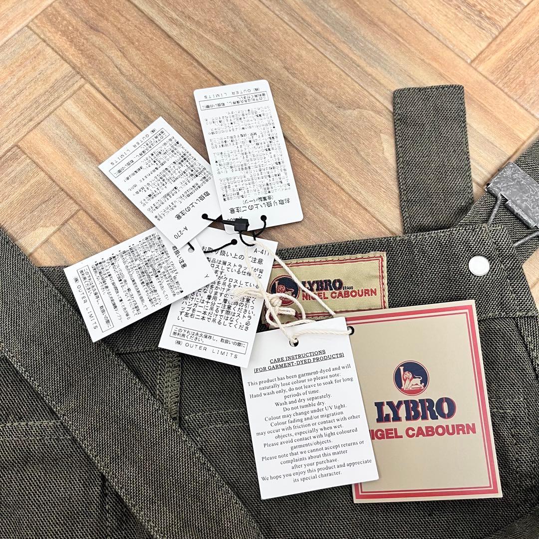 新品　ナイジェルケーボン　ライブロ　ダンガリーコットン　オーバーオール　48