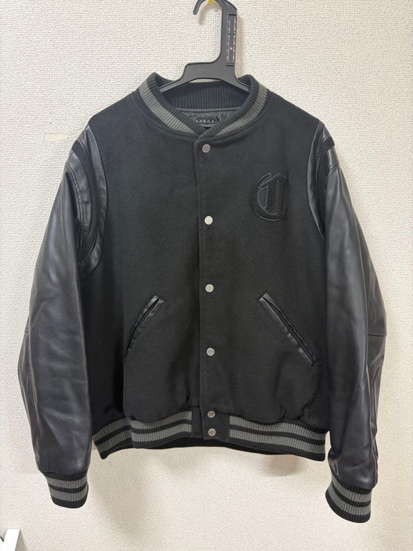 CRONOS クロノス　ブラック レザー スタジャン　ボンバージャケット