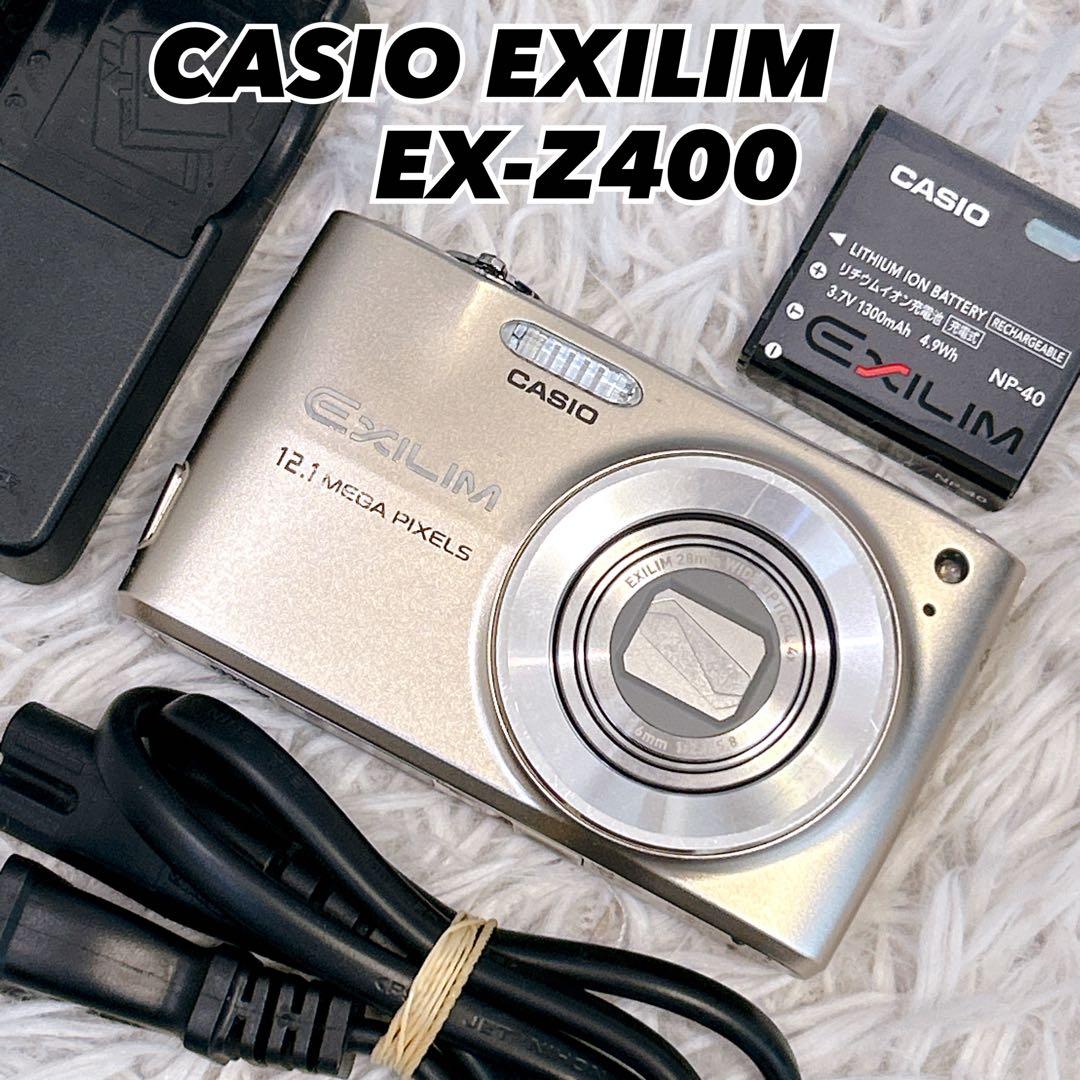 カシオ EXILIM デジタルカメラEX-Z400 純正バッテリー　充電器