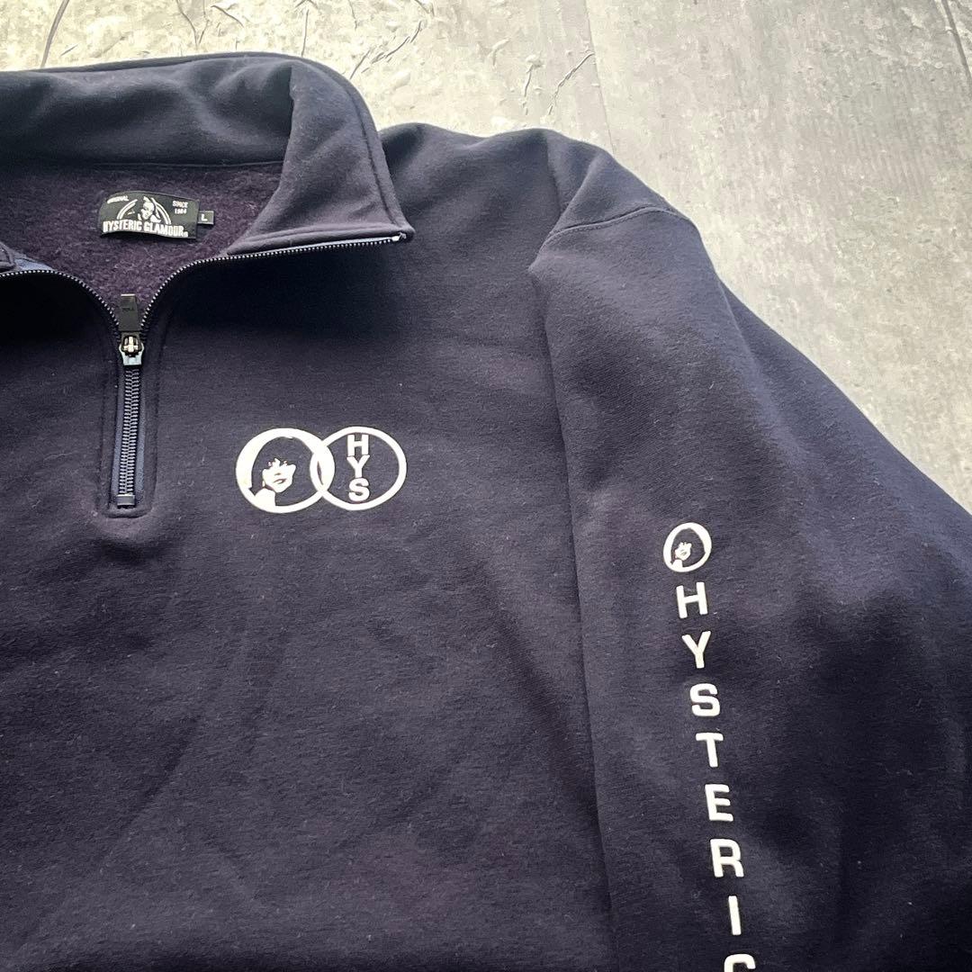 胸ロゴ　ヒステリックグラマー　サークルガール ハーフジップ スウェット　トラック