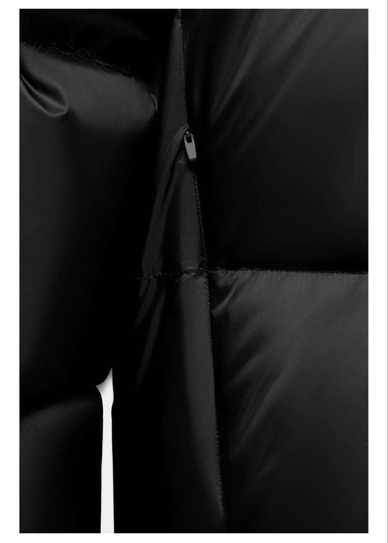 ZARA 撥水・防風フード付きショートダウンジャケット