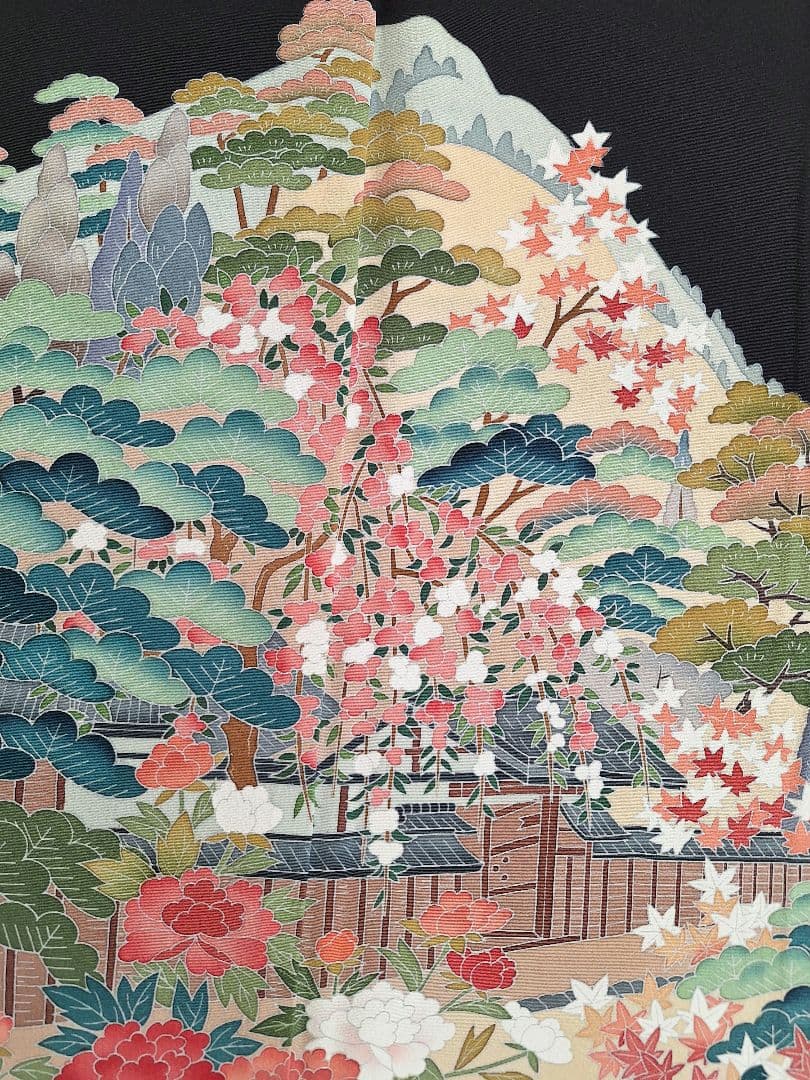 着物リメイクワンピース3693