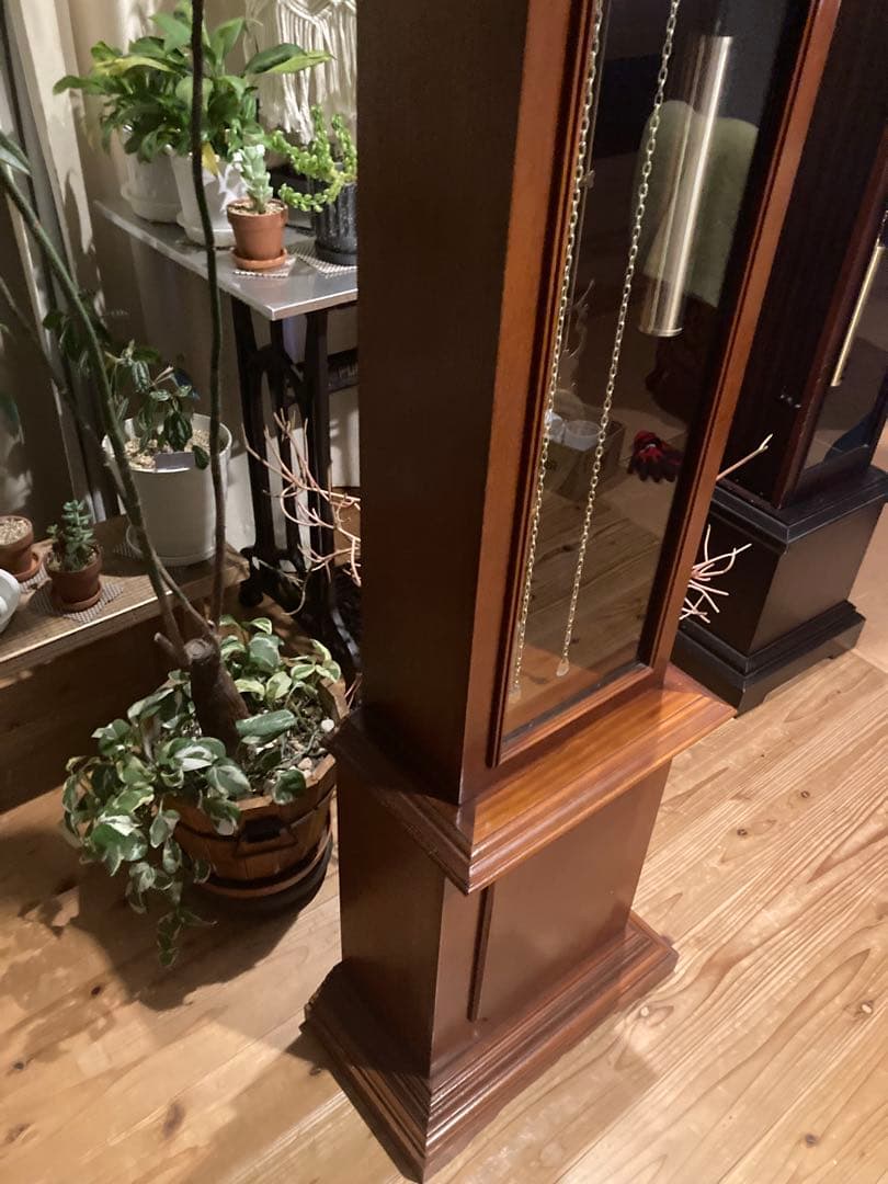 昭和レトロ　ホールクロックTempus Fugit アラーム 古時計 電池式