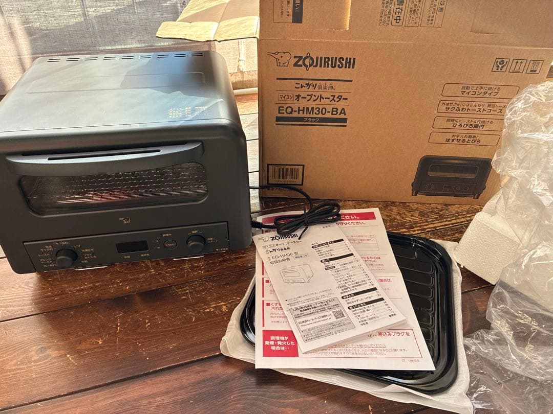 Zojirushi EQ-HM30 BA ブラック オーブントースター
