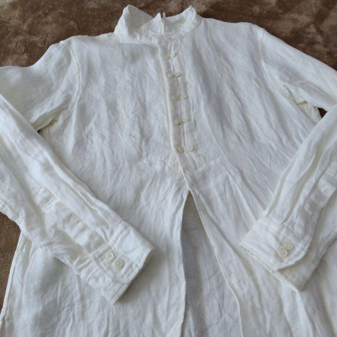 DJANGO ATOUR　ジャンゴアトゥール　ウィングカラーリネンシャツ　S