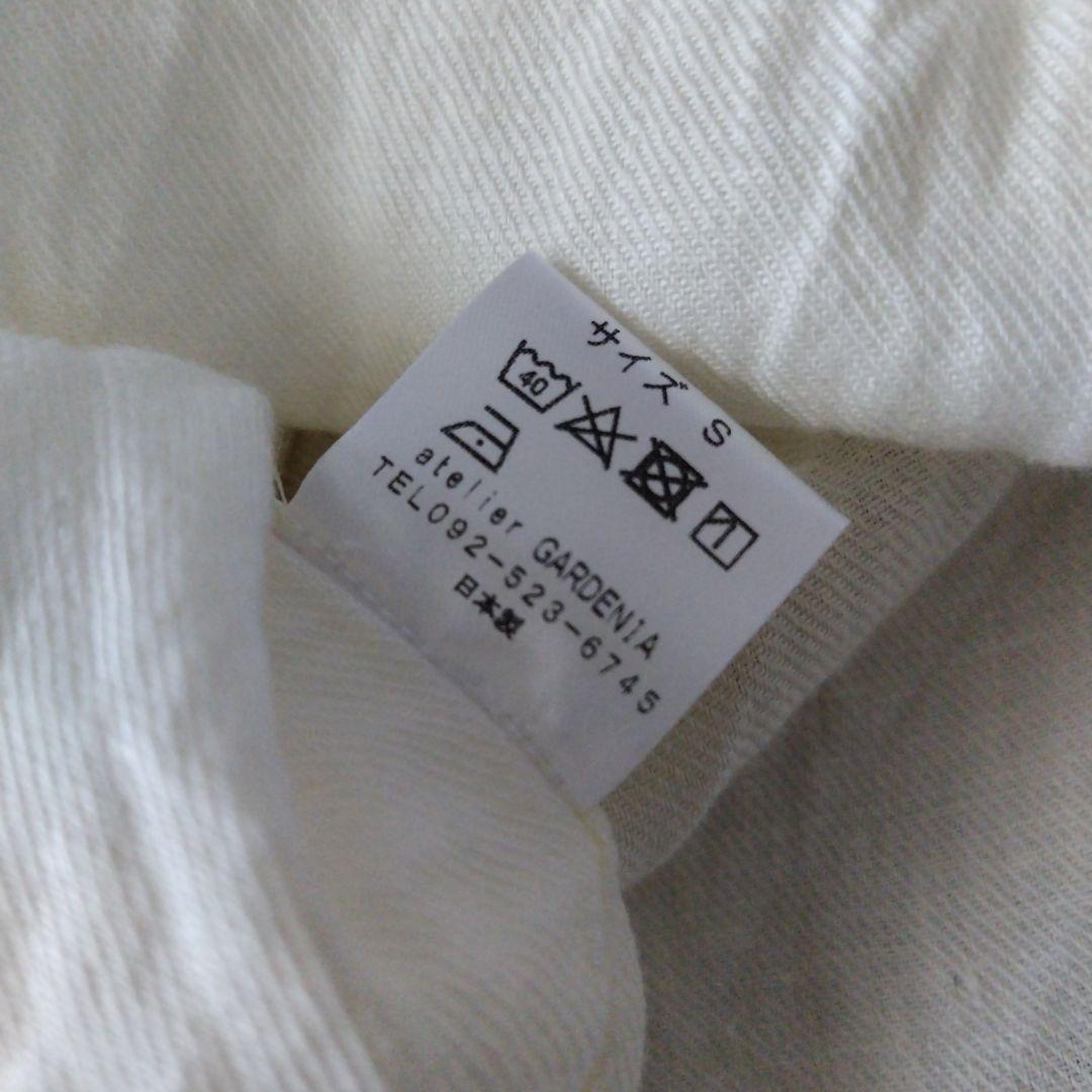 DJANGO ATOUR　ジャンゴアトゥール　ウィングカラーリネンシャツ　S