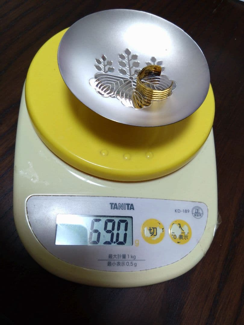 銀杯シルバー造幣局製SILVER刻印あり。おまけにシルバー刻印指輪*合計69g