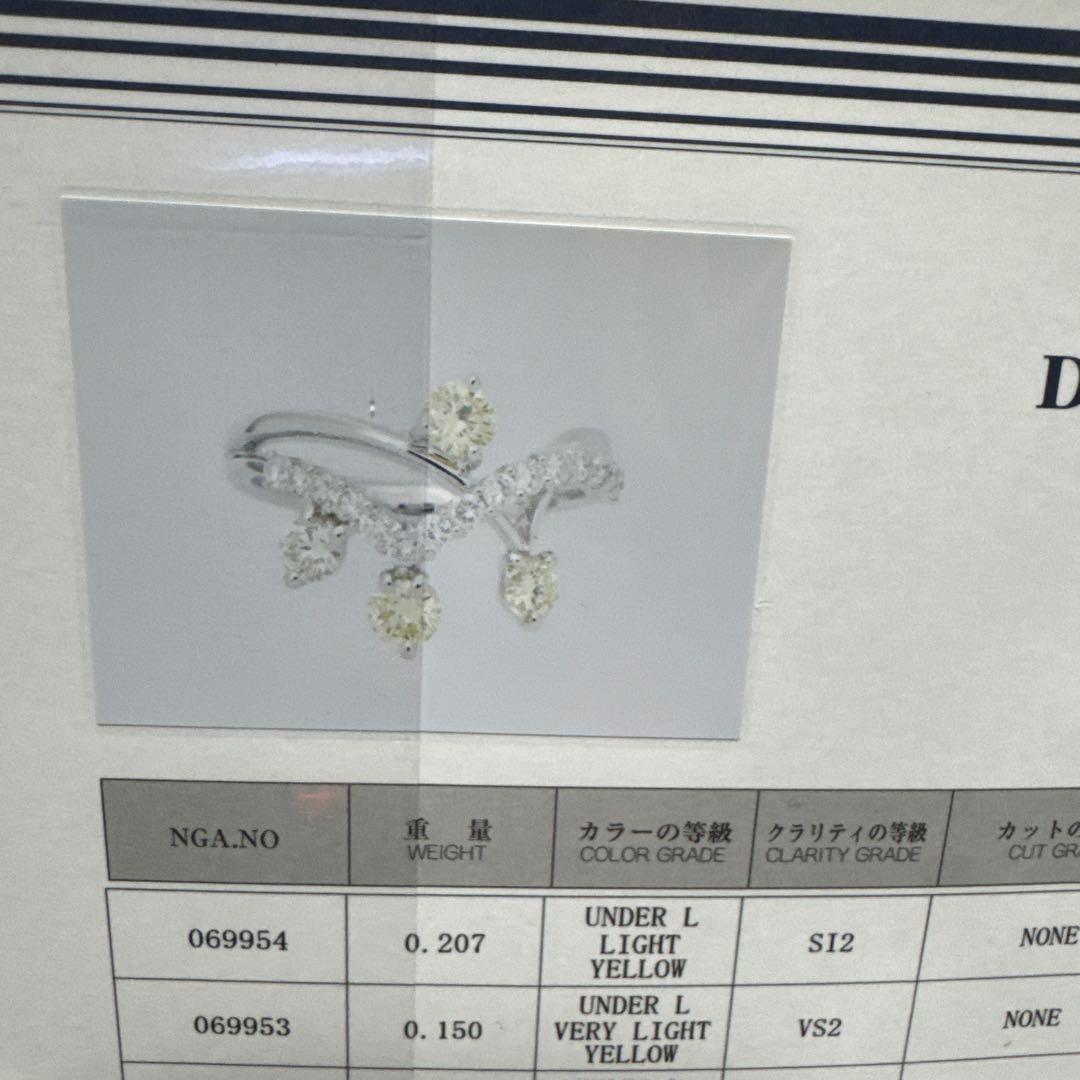 k*a様 プラチナダイヤリング　 百貨店展示会商品　豪華オパールネックレス付き