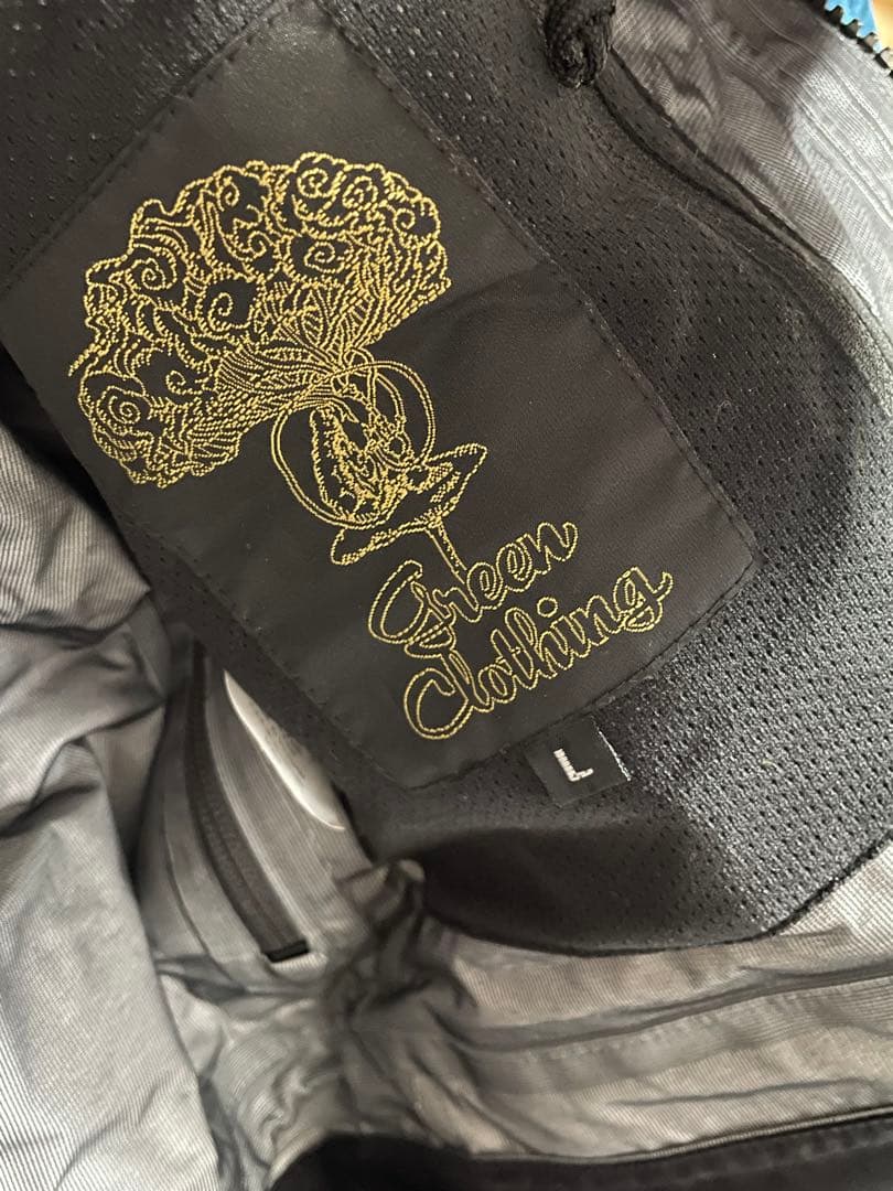 greenclothing ピースジャケット cyan 24-25