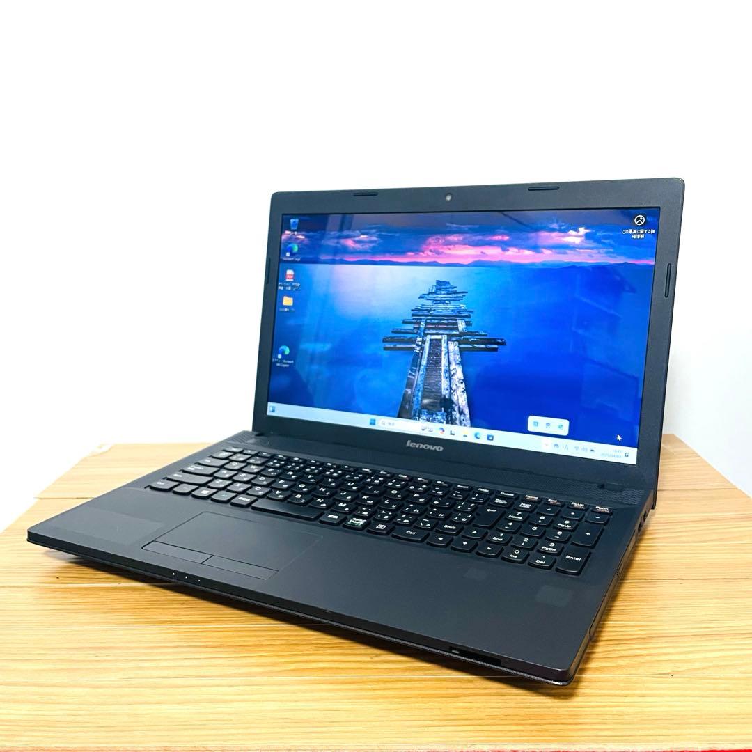 レノボブラックノートパソコン 大容量750ギガオフィスDVD②